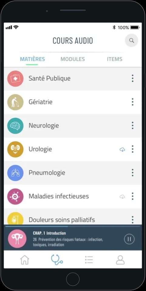 Navigation — interface extraite