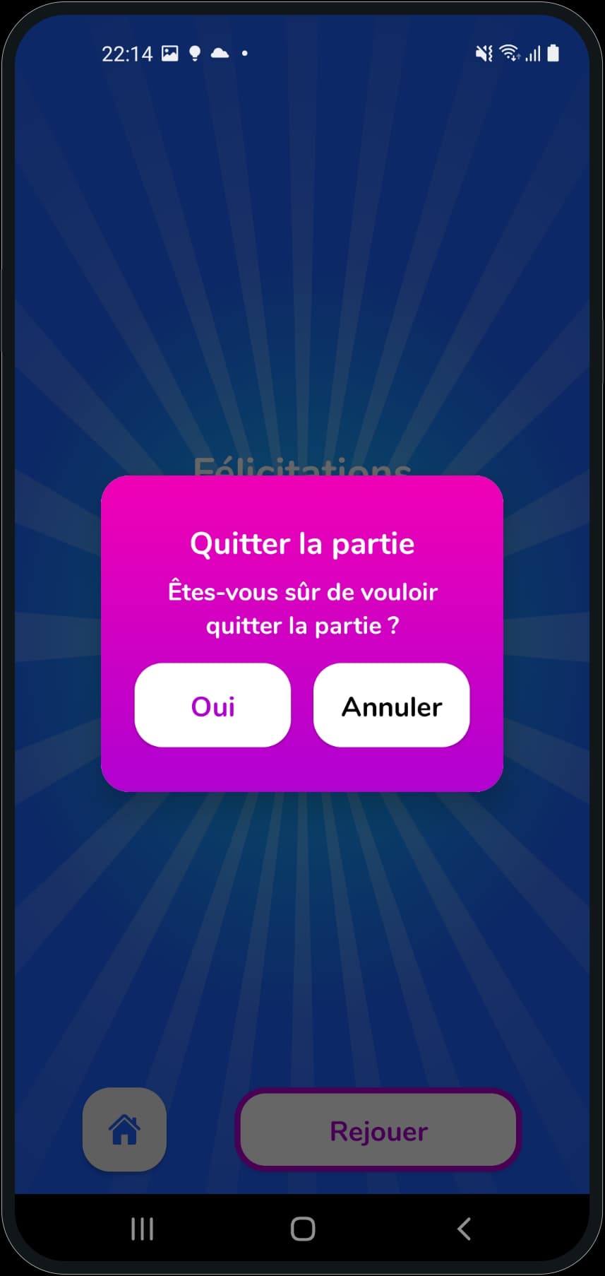 Leave game