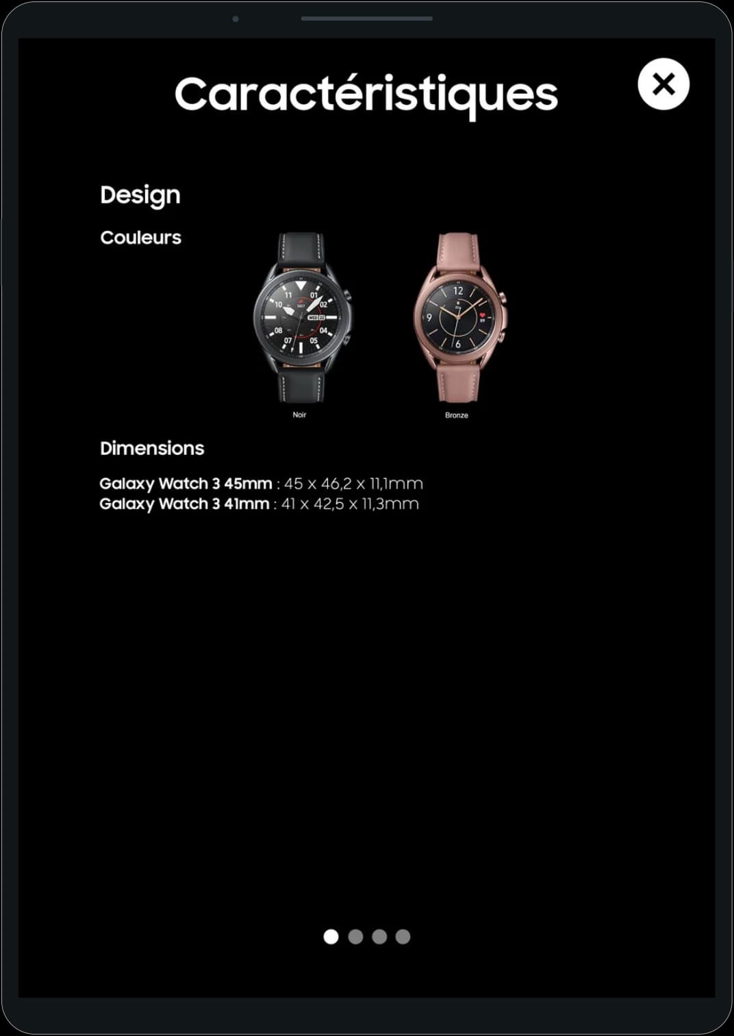 Design et dimensions