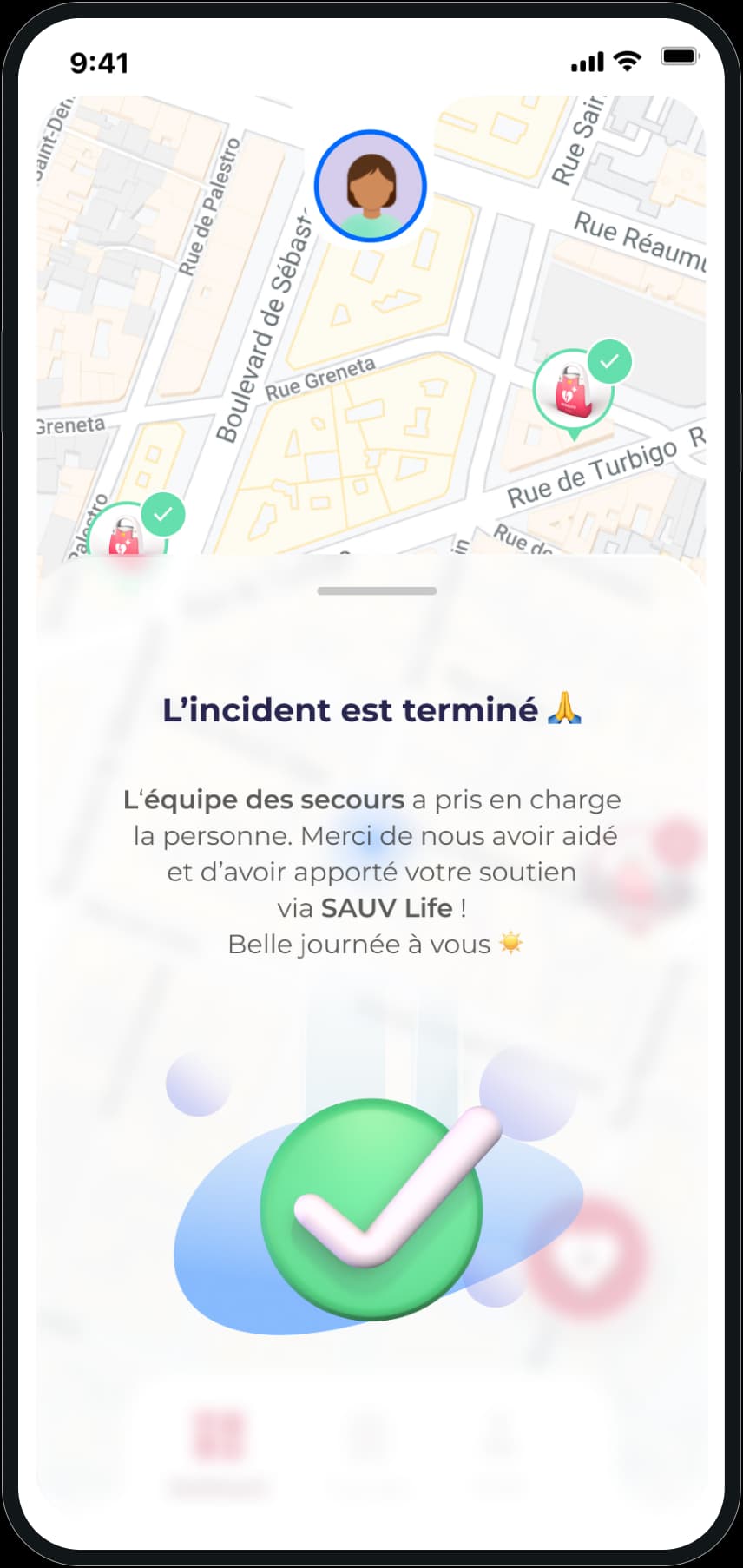 Fin d’intervention
