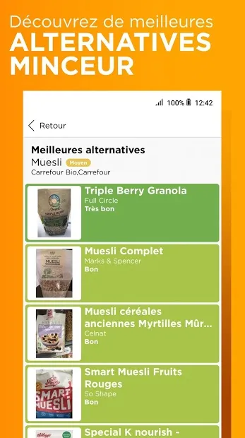 Affiche historique Anaca3 présentant les alternatives alimentaires