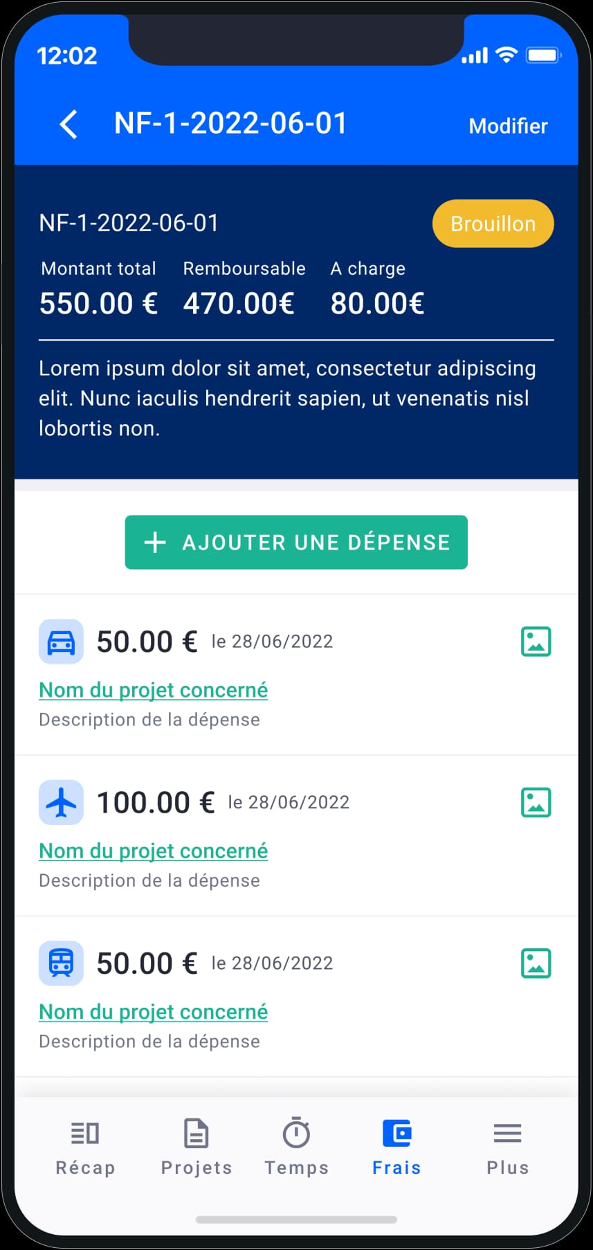 Note de frais
